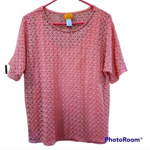 Ruby Road blouse salmon colored size medium